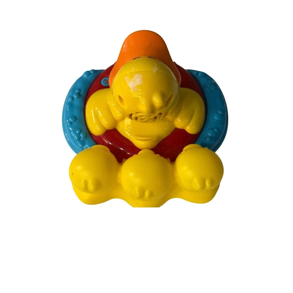 Vtech Splashing Songs Ducky Interactive Musical Light Up Bath Toy Yellow Red